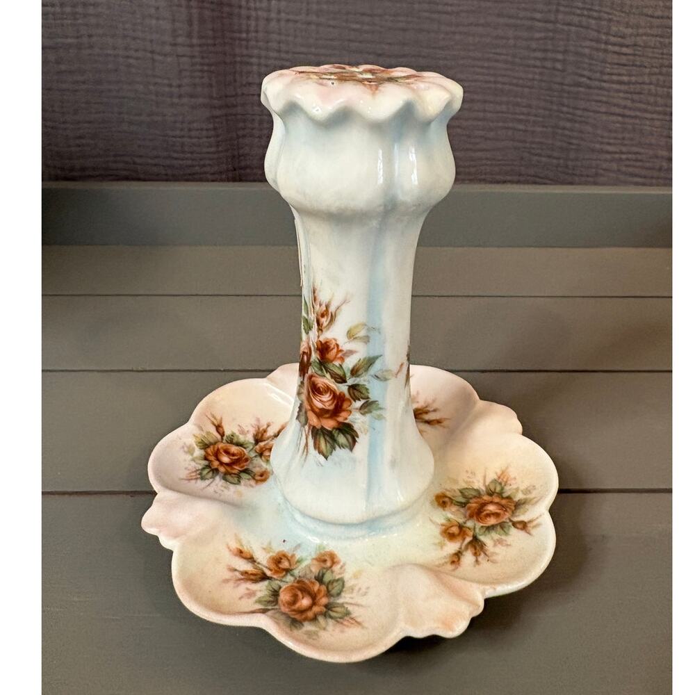 Antique Hatpin Holder with Tray – Japanese Vanity Porcelain - Picture 2 of 4